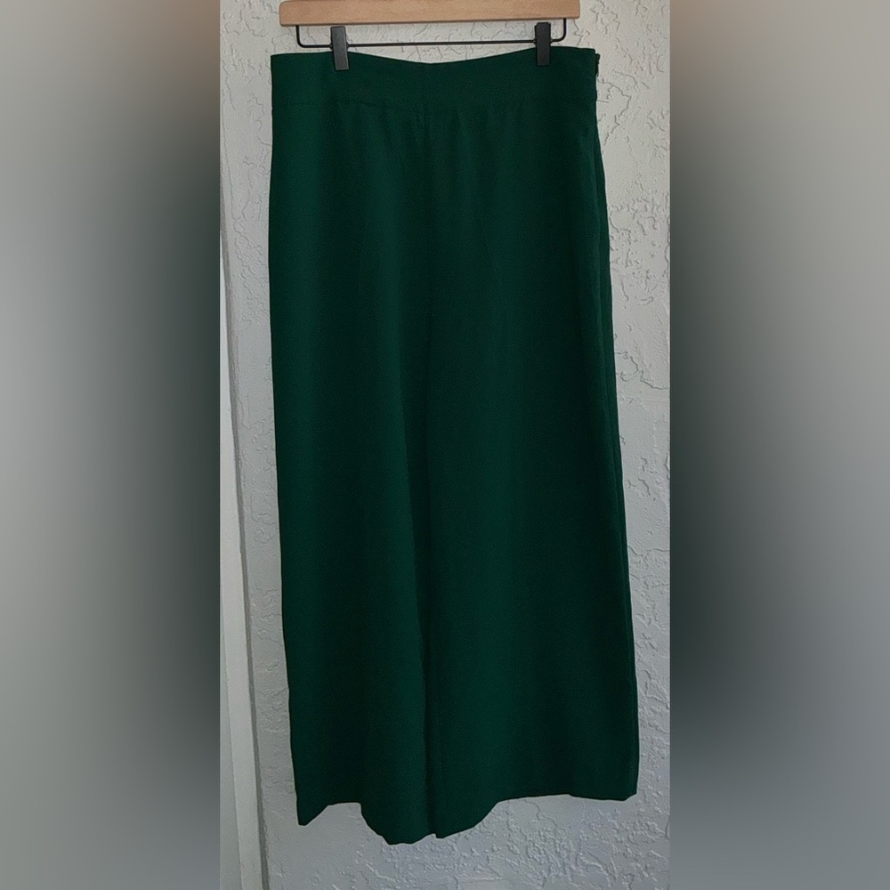 Zara Dark Green Wide Leg Pants